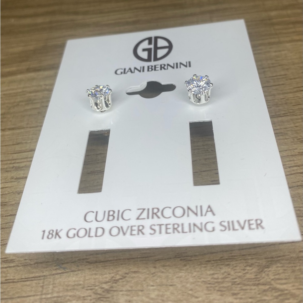 Giani Bernini Cubic Zirconia 18k Gold Over Sterling Silver